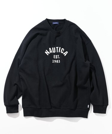 フェルトパッチ アーチロゴ クルーネック スウェット