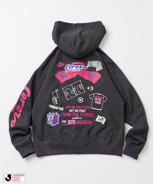 J.LEAGUE × FREAK'S STORE 別注SUPPORTERS ZIP HOODIE【セレッソ大阪