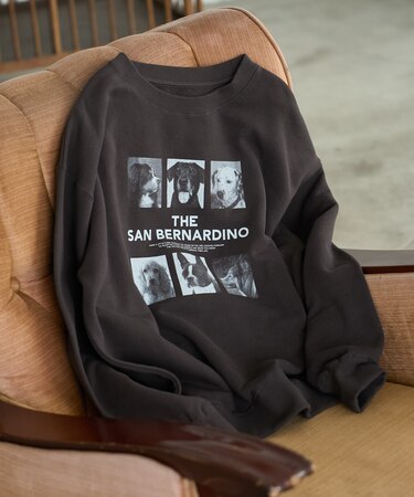 ドッグ フォトプリント スウェット