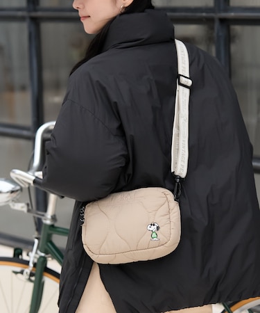 [PEANUTS] キルティングショルダーS