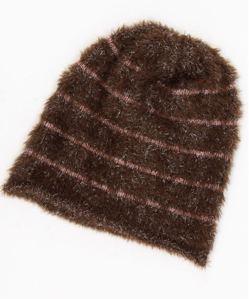 ボーダーラメビーニー