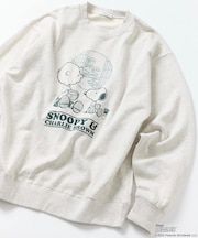 PEANUTS/ピーナッツ 別注 Tea Room ティールーム クルーネックスウェット