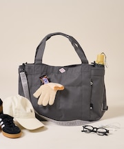 ＜ショルダーストラップ付＞別注 ミディアムポケッツ D 撥水 トートバッグ ジャガードストラップ