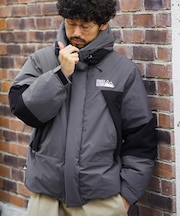 別注 ビッグシルエット パネルショートダウン