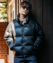 別注 レザレッド バブルダウン PU素材