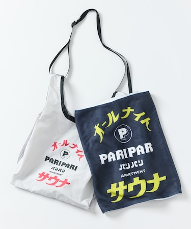 別注 オールナイトサウナ PARIPARI タオル&ショルダーバッグセット