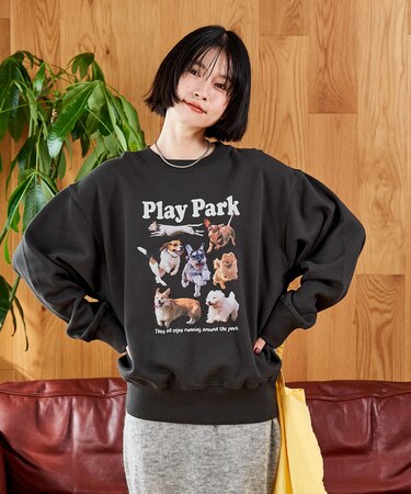 ドッグラン 裏起毛スウェット