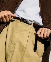 牛革ナローベルト