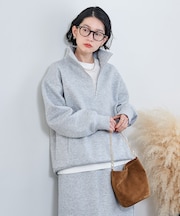 【セットアイテム】ボンディング ハーフジップ スカートセット