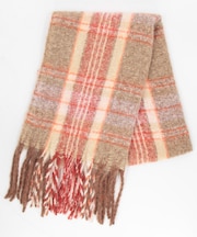 ブークレ チェック マフラー