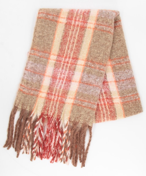 ブークレ チェック マフラー