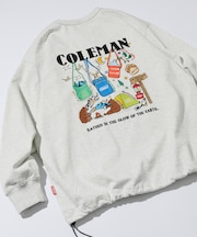 Coleman×matsui×FREAK'S STORE 別注 バックプリント スピンドル クルーネックスウェット