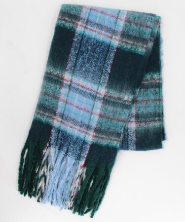 チェック柄 ボリューム マフラー