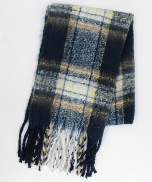 チェック柄 ボリューム マフラー