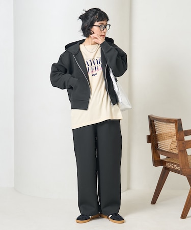 【セットアイテム】ボンディング ショートジップパーカー パンツセット