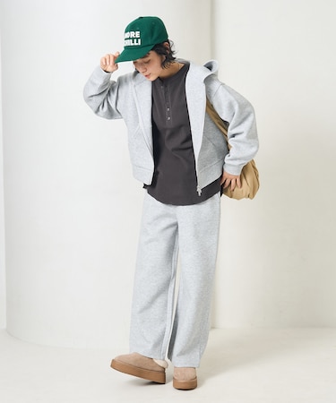 【セットアイテム】ボンディング ショートジップパーカー パンツセット