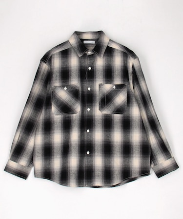 チェック フランネル ワークシャツ