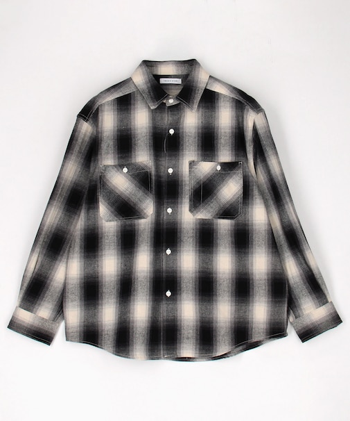 チェック フランネル ワークシャツ
