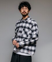 別注 フランネル クロップド ロングスリーブ ワークチェックシャツ