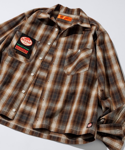 主役の1枚】TRオンブレチェック ブランケットステッチシャツ｜フレディ