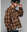 別注 フランネル クロップド ロングスリーブ ワークチェックシャツ
