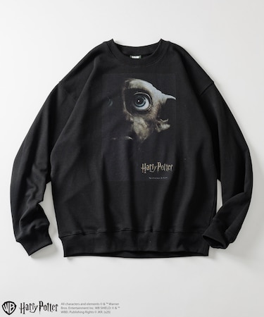 Harry Potter /ハリー・ポッター ドビー フロントプリント クルーネックスウェット
