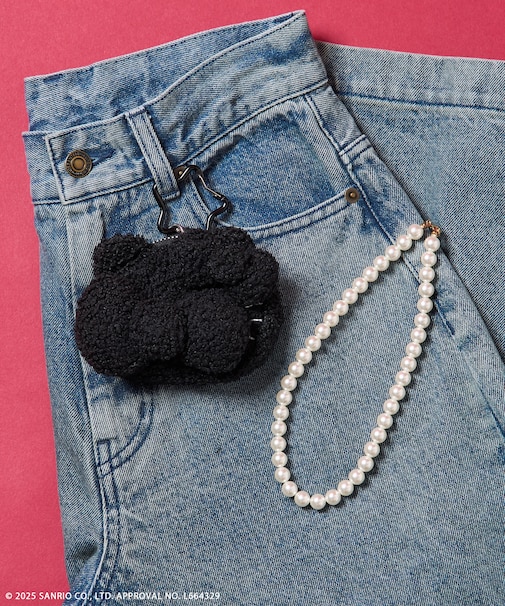 ”HELLOKITTY” もこもこ チャームポーチ