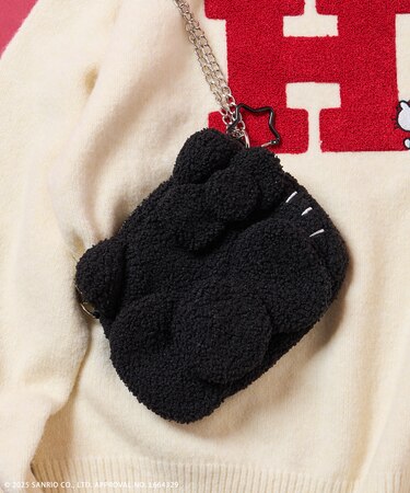 ”HELLOKITTY” もこもこポシェット チェーンバッグ