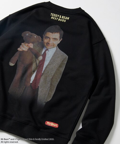 Mr. Bean/ミスタービーン Back Print Sweat /Teddy & Bean / テディ