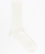 ローゲージリブ編 クルーソックス(25.0-27.0cm対応)