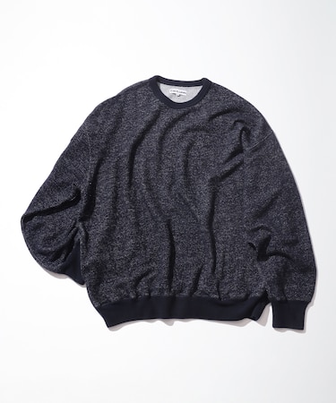 Merino Wool＋Cotton Loop Back heather Sweatshirt
