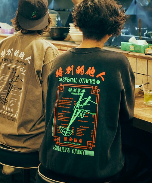 SPE × 紫金飯店 × FREAK'S 蓄光バックプリント クルーネックスウェット