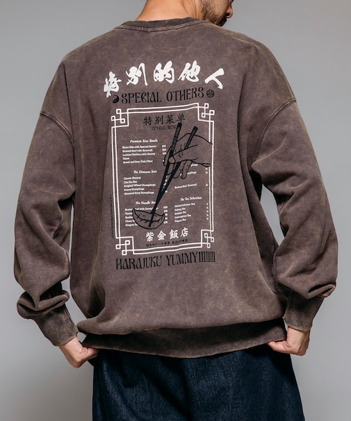 SPE × 紫金飯店 × FREAK'S 蓄光バックプリント クルーネックスウェット