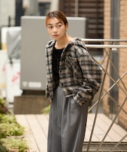 別注 フード ヘビー ネルシャツ ジャケット
