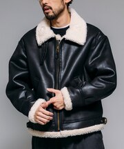 別注 B-3 フェイクムートン ボア ジャケット