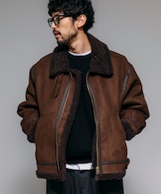 別注 B-3 フェイクムートン ボア ジャケット