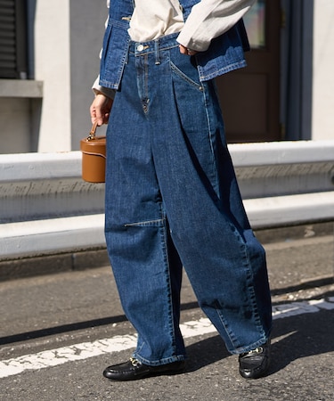 別注 TUCK CURVE WIDE DENIM<セットアップ対応>