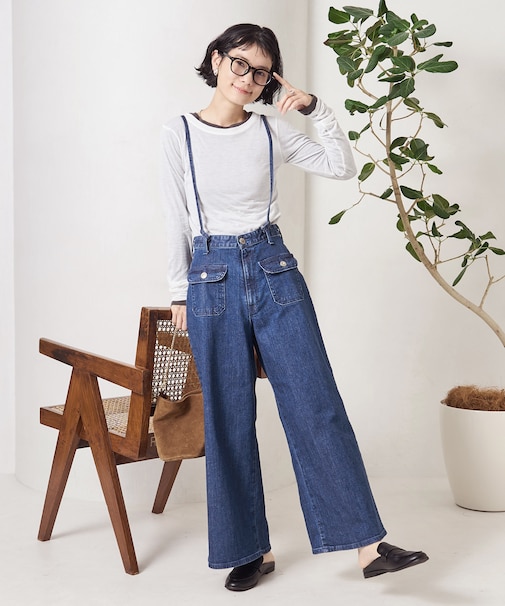 別注MARINE BAGGY SALOPETTE＜セットアップ対応＞