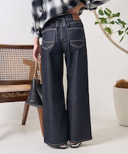 別注  LISA LACE UP WIDE DENIM