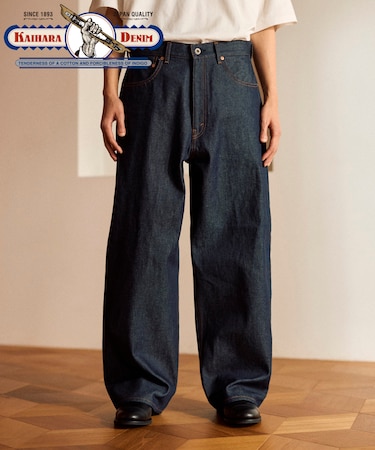 【日本製】 JAPAN DENIM WIDE ５PKT PANTS