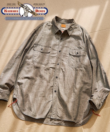 【日本製】 JAPAN CHAMBRAY SHIRT L/S