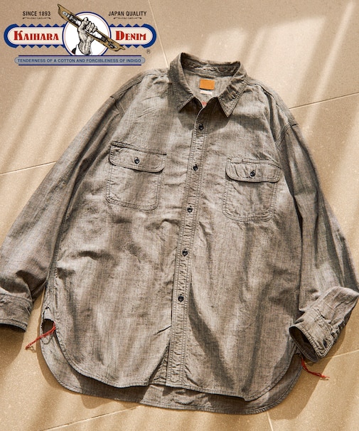 【日本製】 JAPAN CHAMBRAY SHIRT L/S
