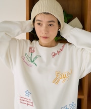 チェーンステッチスウェット