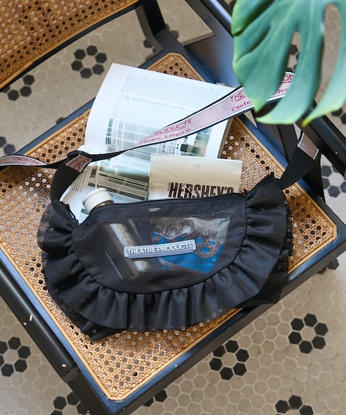 別注 メッシュ フリル ラウンド ショルダーバッグ