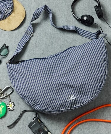 別注 New Round Shoulder Bag Check&Stripe