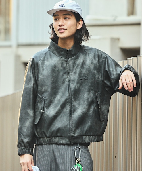 別注 Leatherette Stand Collar Blouson｜フリークスストアの通販