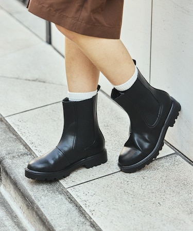 晴雨兼用 サイドゴアブーツ