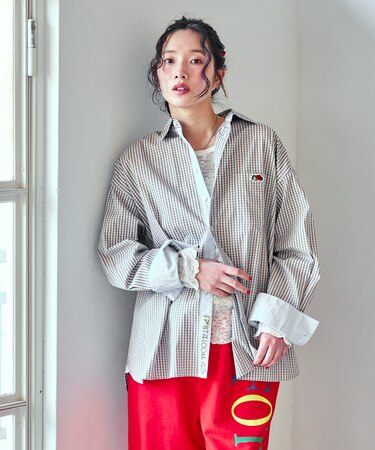 別注 マルチカラー 長袖シャツ