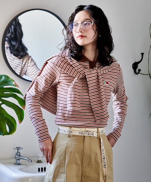 別注 マルチボーダーポロ ロンT｜フリークスストアの通販｜&mall