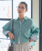 【1月30日12:00～販売開始】別注 マルチカラー 長袖ショートシャツ/ストライプシャツ